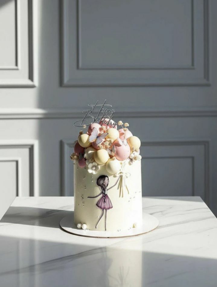 Торт бенто "Молочный ломтик"